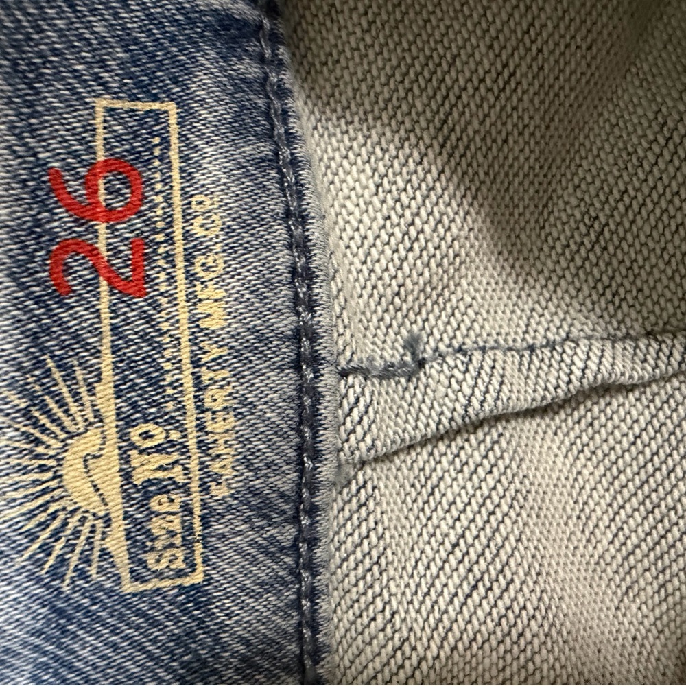 Faherty Terry High Rise Stretch Patch Pocket Deni… - image 5